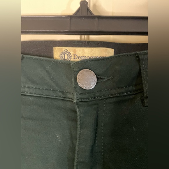 Democracy Womens Ab Technology Skinny Jeans Size 8 Green Denim Mid Rise Stretch - Picture 7 of 8